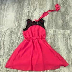 Hot pink kids dress